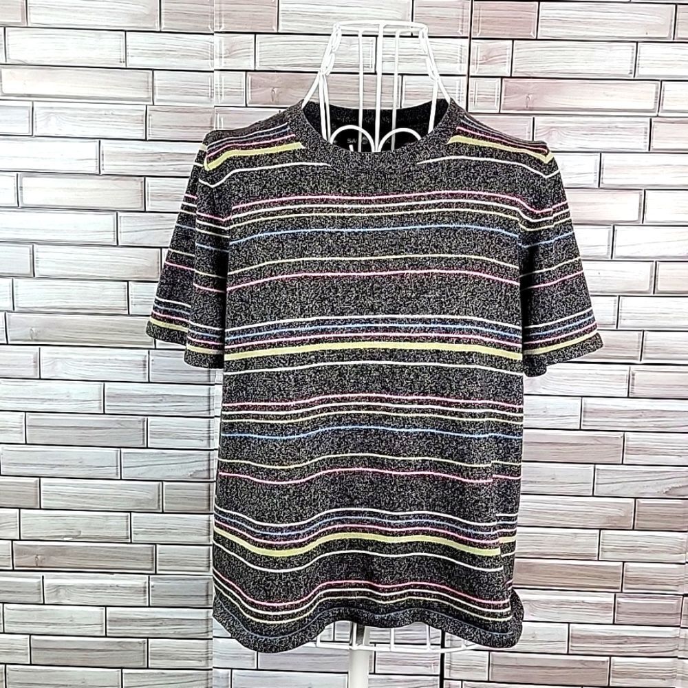 Sag Harbor striped knit top Size S